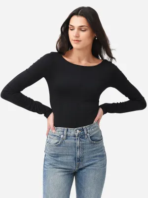 Agolde Women's Stevie Open Neck Bodysuit