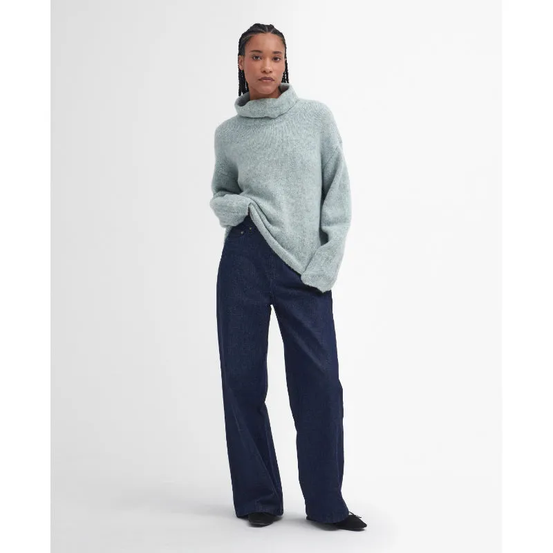Barbour Maisie Wide Leg Ladies Jeans - Dark Indigo Wash