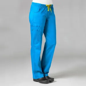 Blossom Pintuck Cargo Pant XS-2XL by Maevn / Pacific Blue