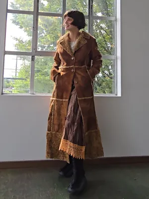 Faux Shearling Maxi Coat (L)