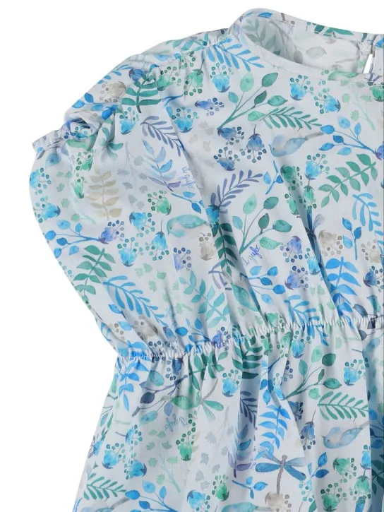 Il Gufo   Cotton poplin top &amp; stretch shorts 