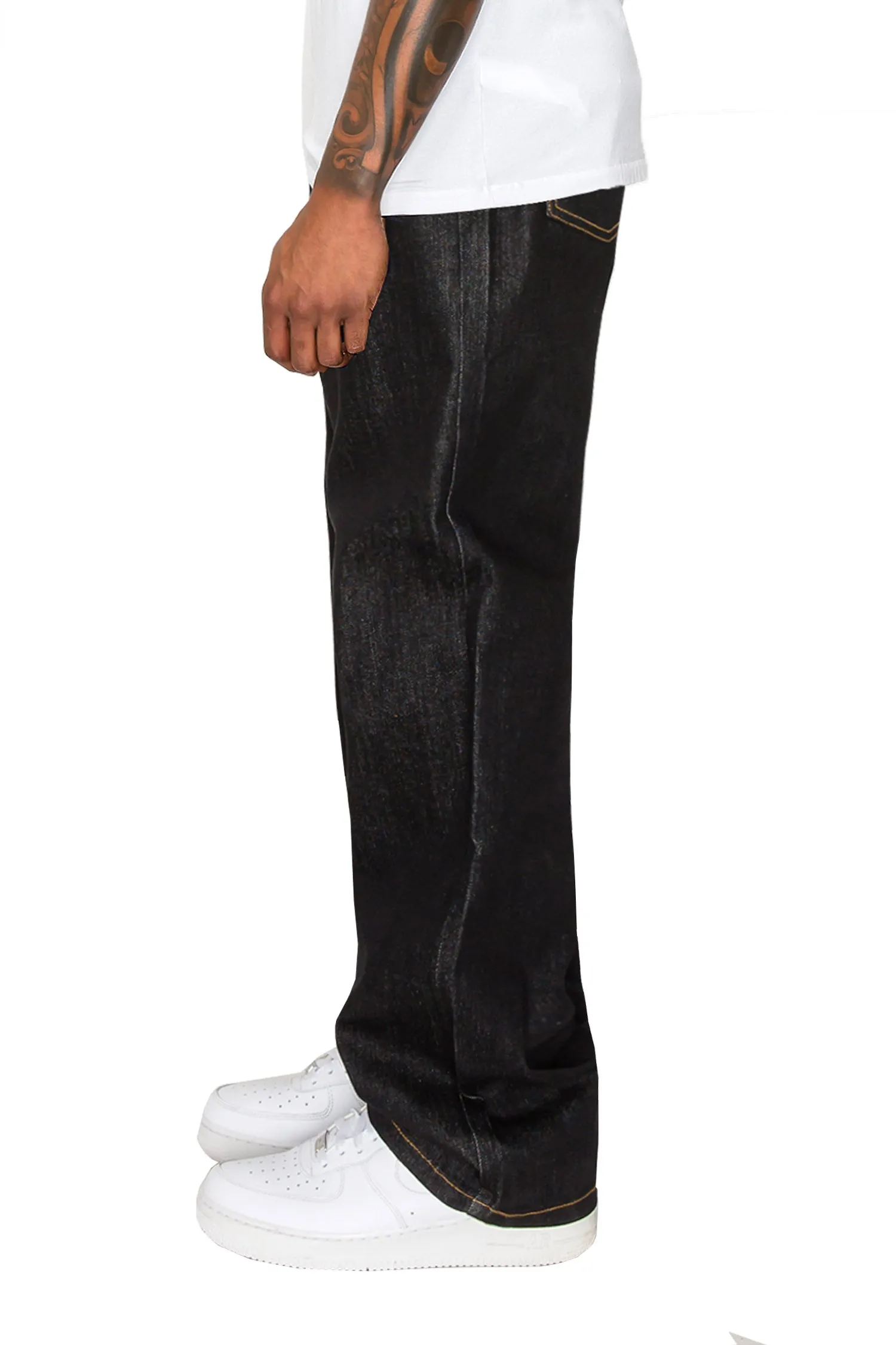 Men's Essential Baggy Raw Denim Jeans