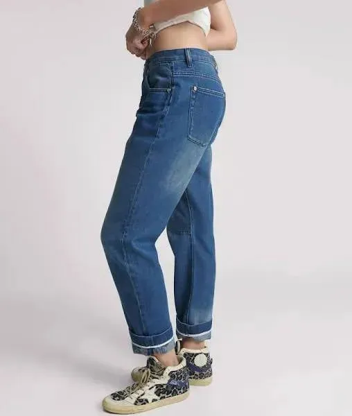 One Teaspoon Bandits Low Waist Relaxed Jeans in Rosewood