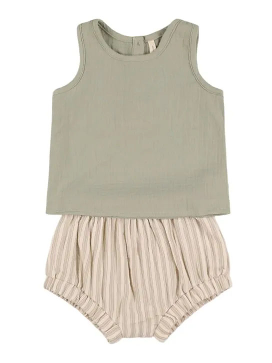 Quincy Mae   Organic cotton top &amp; diaper cover 