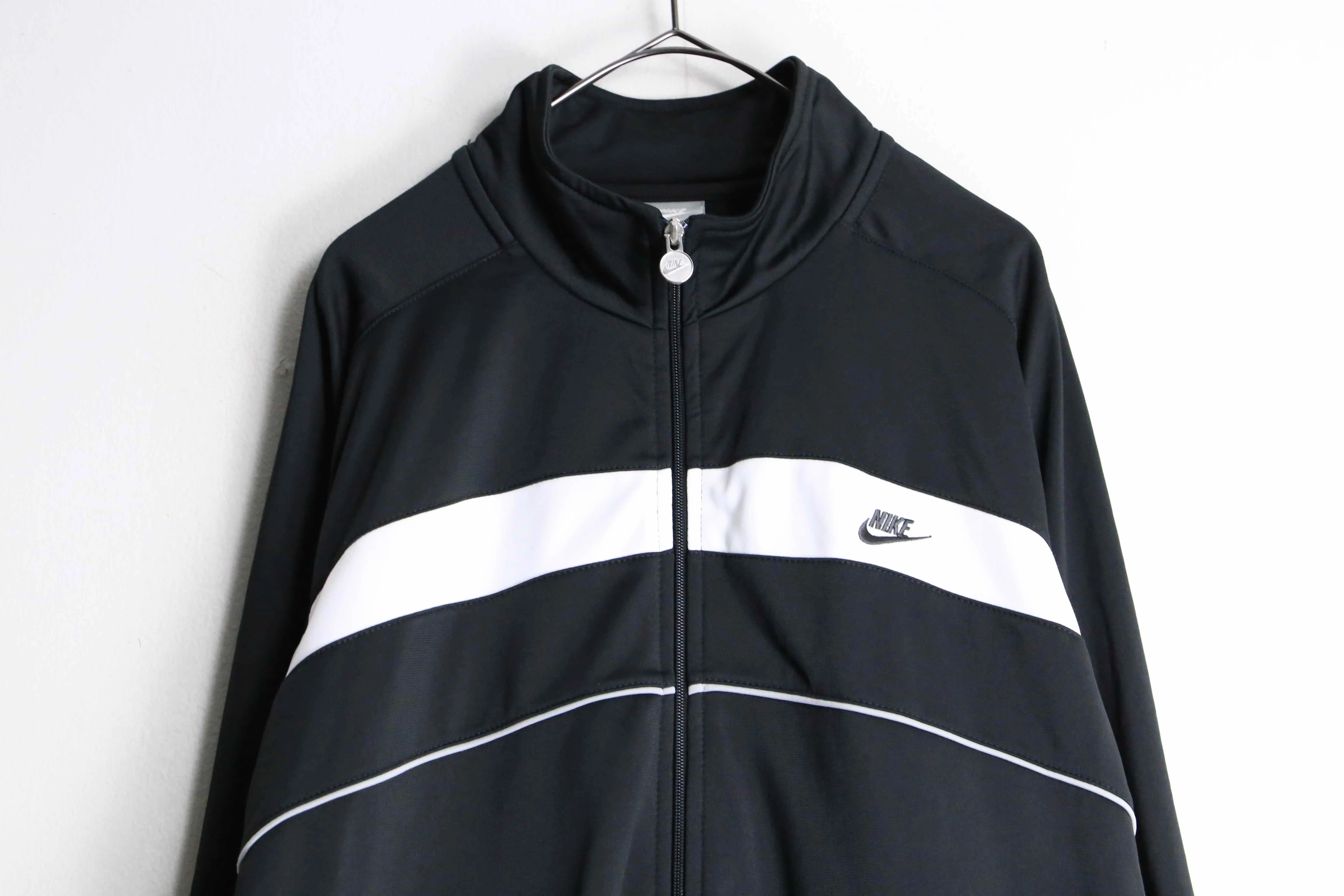 "NIKE" monotone border design track jacket