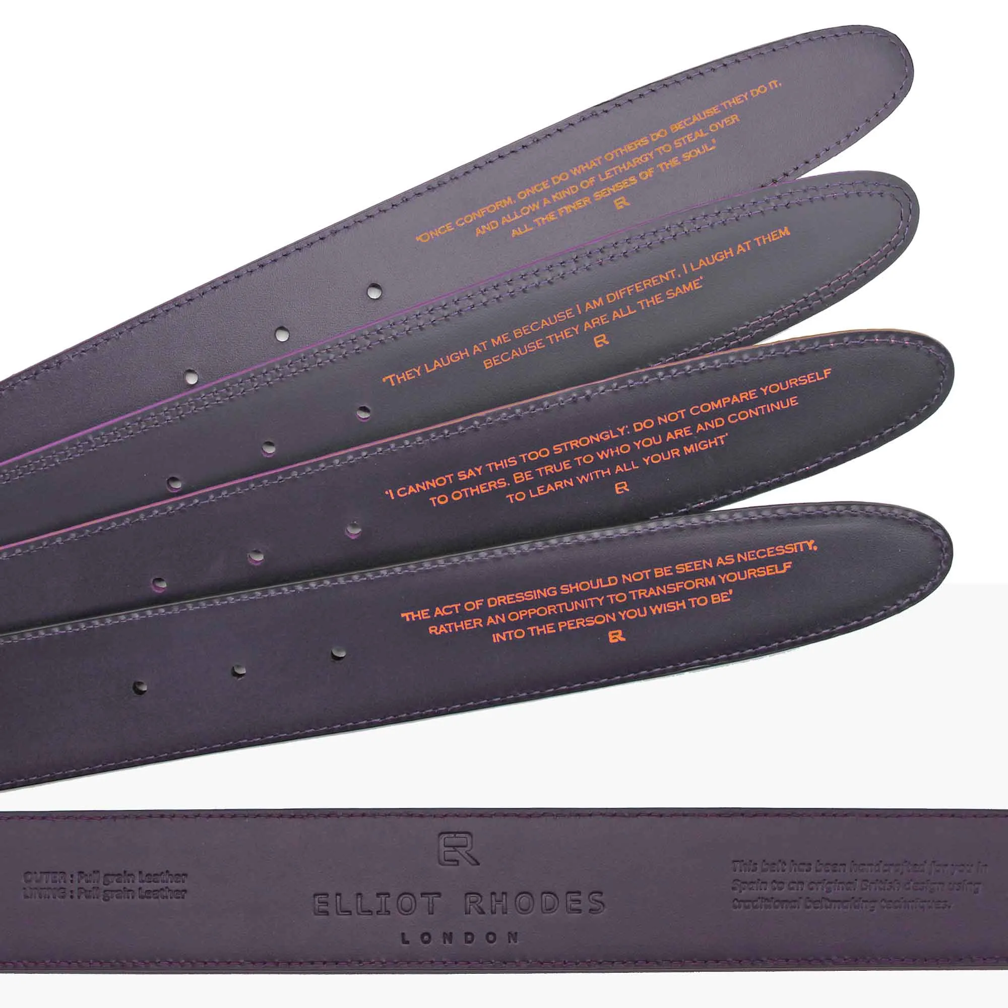 Silverado Ink Suede Denim Insert Belt