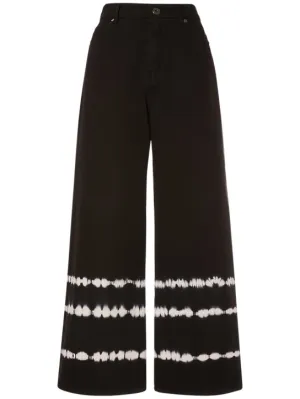 Weekend Max Mara   Pampas tie dye denim wide jeans 