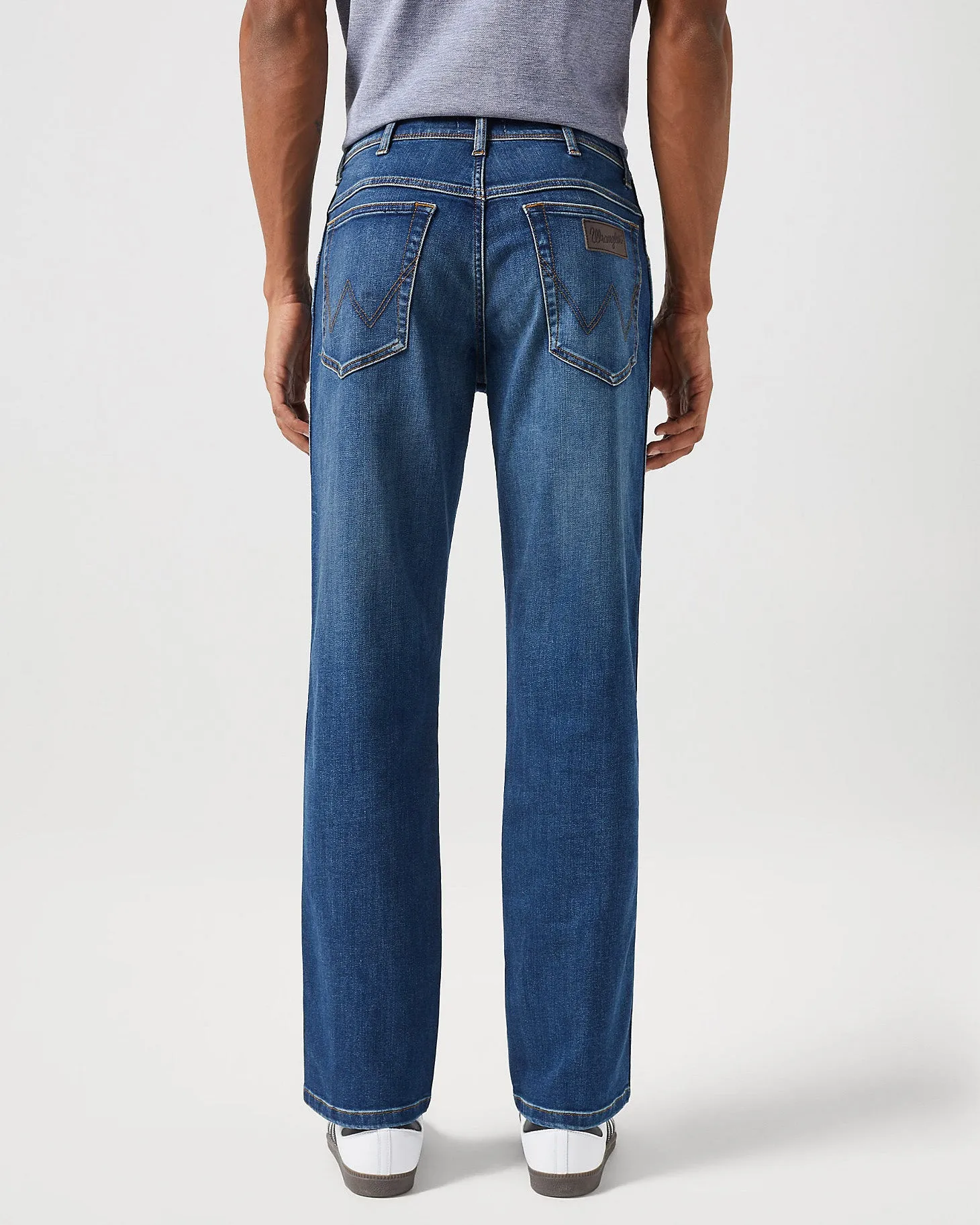 Wrangler Texas Stretch Authentic Straight Lightweight Mens Jeans - Hare